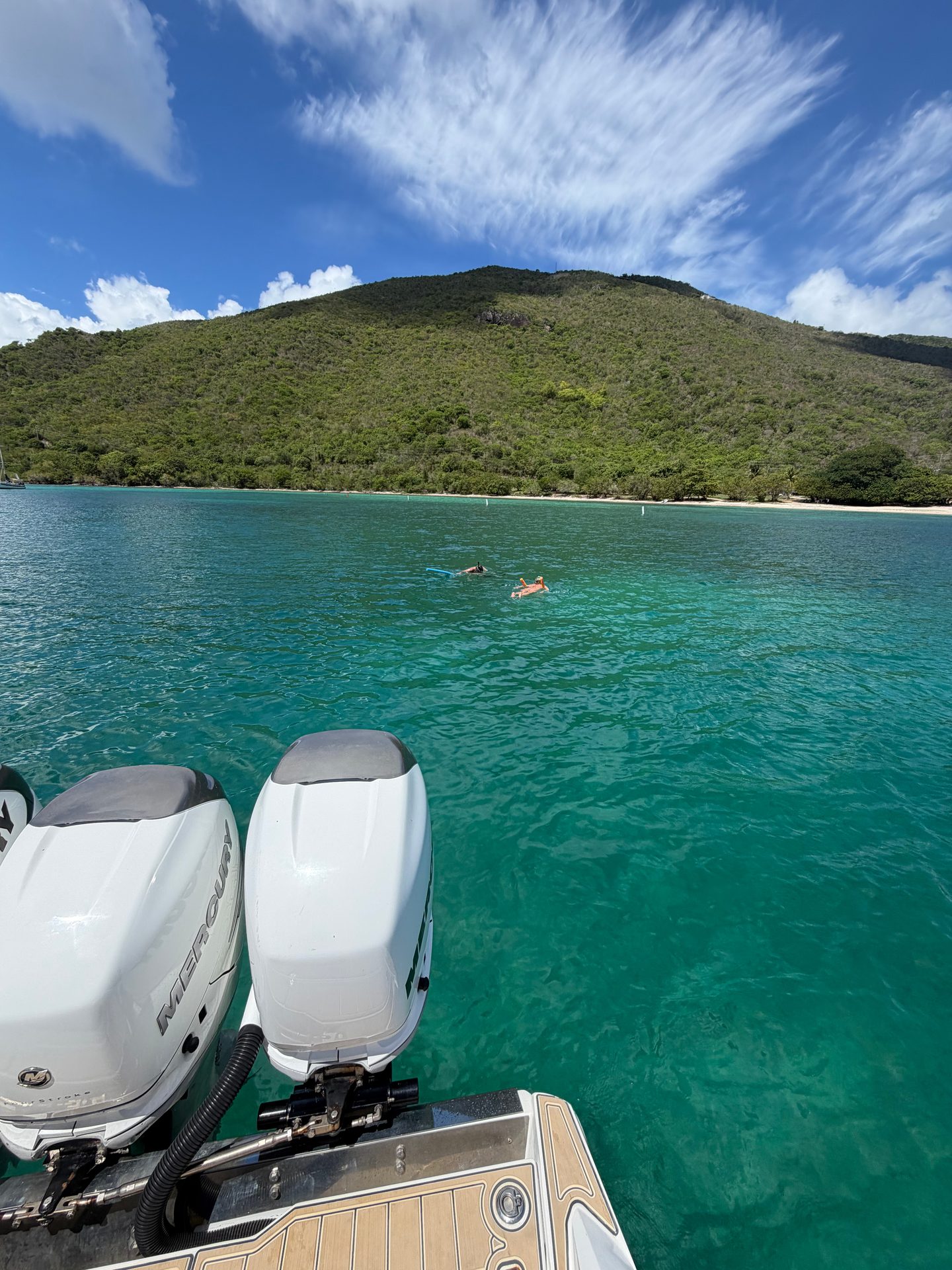 BVI coastline from the Lusso